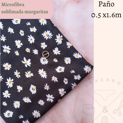 Microfibra sublimada margaritas 50cm