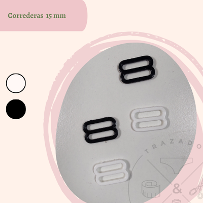 Correderas 15mm x 100u