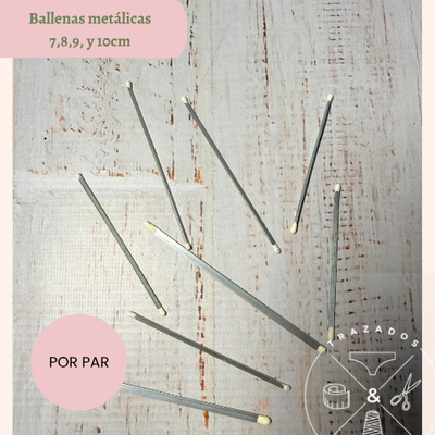 Ballenas metálicas varias medidas