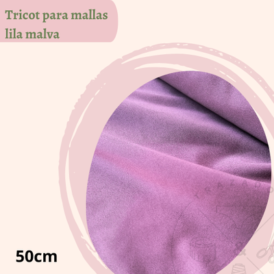 Tricot para malla lila malva 50cm