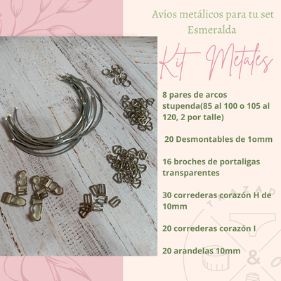 Kit avíos metálicos (para 8 conjuntos)