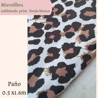 Microfibra sublimada print fondo blanco 50cm