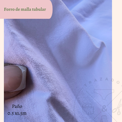 Forro tubular blanco 50cm