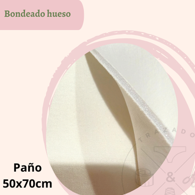 Bondeado paño 50x70cm hueso