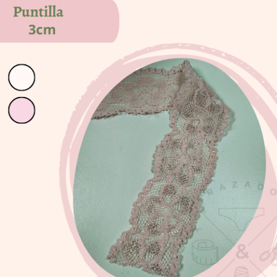 Puntilla elastizada 3cm