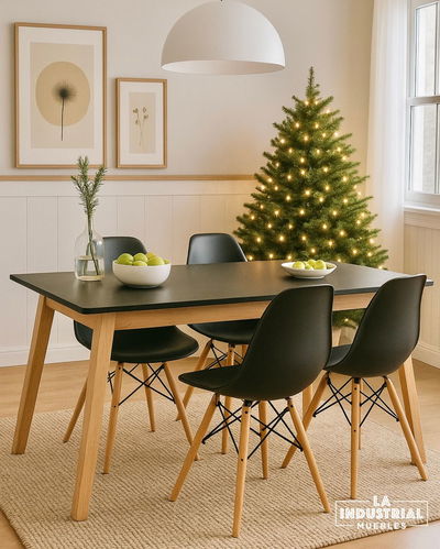 Combo Escandi Eco mesa de 1,20x80 + 4 sillas (-31% OFF ABONANDO EN SHOWROOM)