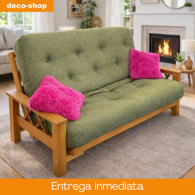 Futon de 3 cuerpos - Cama de 2 plazas (-45% OFF EN SHOWROOM)