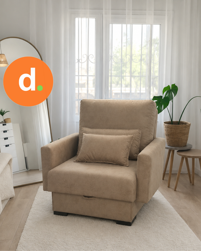 Sofá Cama Kairo con apoyabrazos desmontables