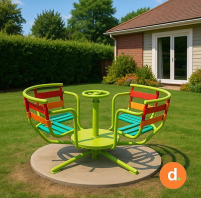 Calesita de jardín para 6 niños