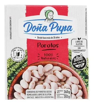Porotos Doña Pupa 340gr 