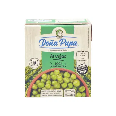 Arvejas Doña Pupa 340gr 