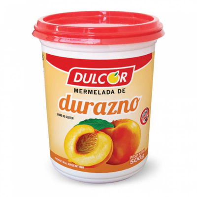 Mermelada durazno Dulcor 500gr 