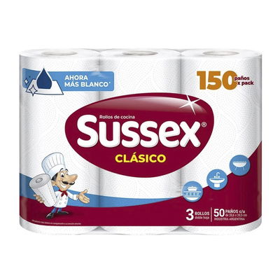 Rollo de cocina Sussex x3 rollos