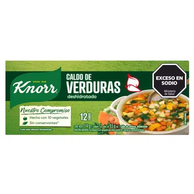 Caldo de verduras Knorr caja 12u