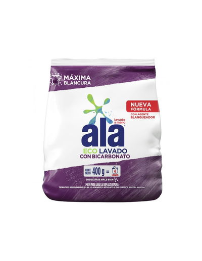 Jabon en polvo ALA con bicarbonato 400gr 