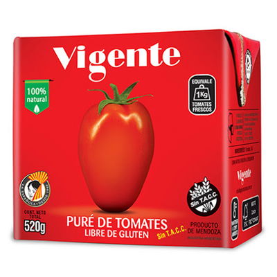 Pure de tomate Vigente  520gr 