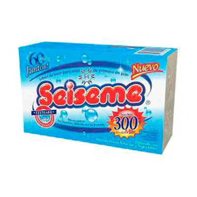 Jabon en Pan para ropa Seiseme blanco 300gr 