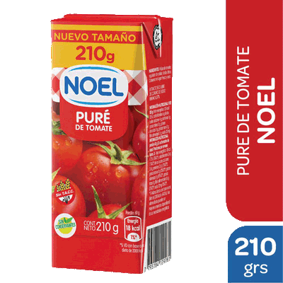 Pure de tomate Noel  210gr 