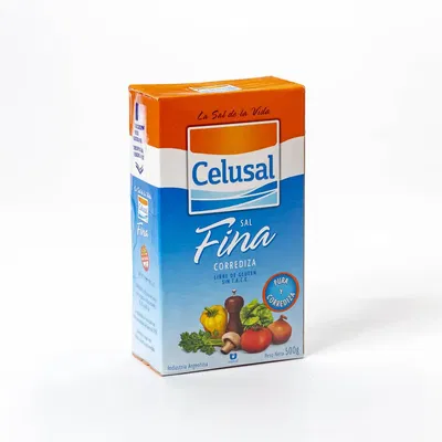 Sal fina en Caja Celusal  500gr 