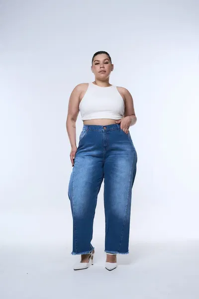 MAXI WIDELEG CROP THIRENE BIGOTE RECORTE rígido CHETA