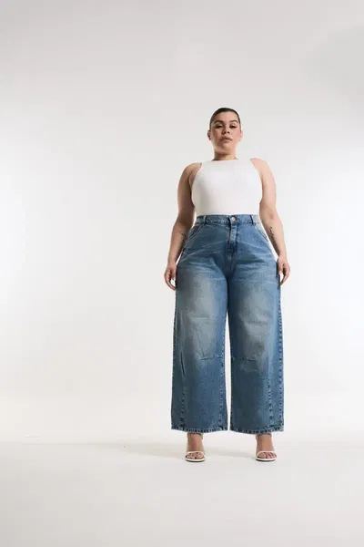 BAGGY KAELITH BIGOTE MATIZADO PLIEGUES ROTURA rigido