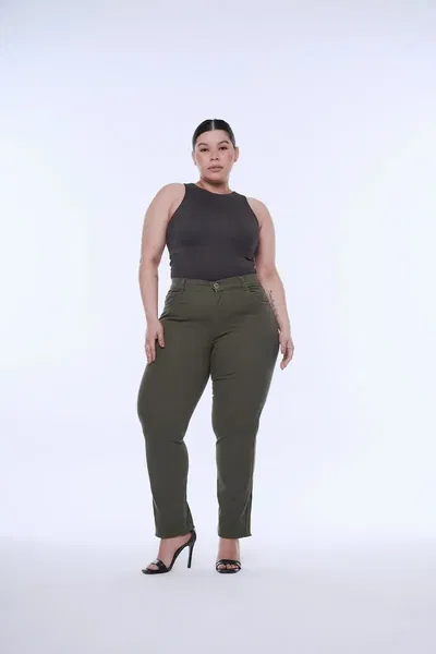 0 RECTO VERDE MILITARY elastizado