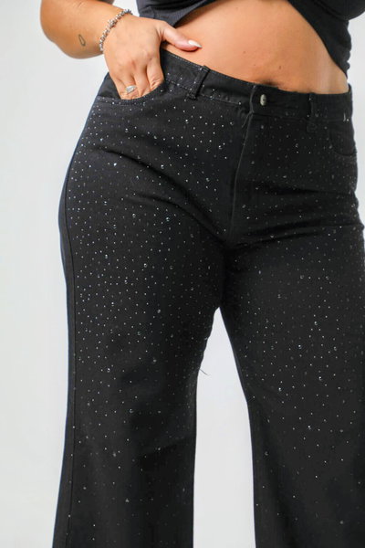 WIDE LEG BISHOP CON BRILLO rigido KAMOO