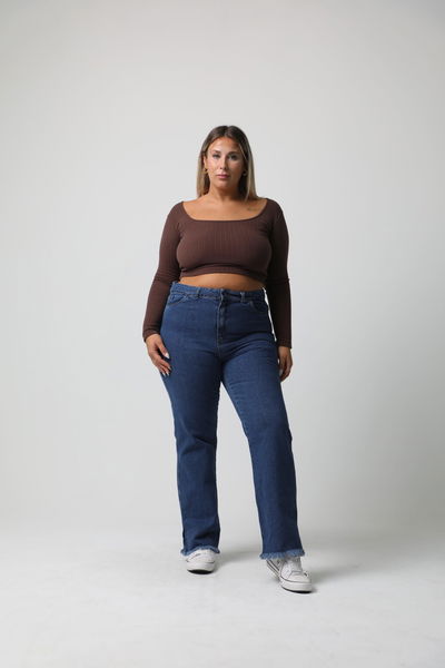 WIDE LEG CANNES CON TAJO Y FLECOS KAMOO