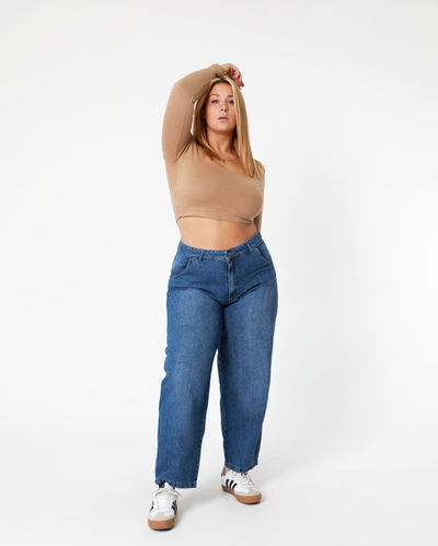 PANTALON MOM CHUI rigido