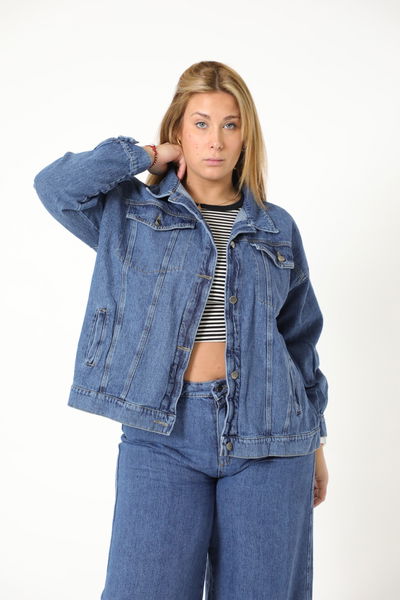 CAMPERA OVER AZUL MUNCY rigido