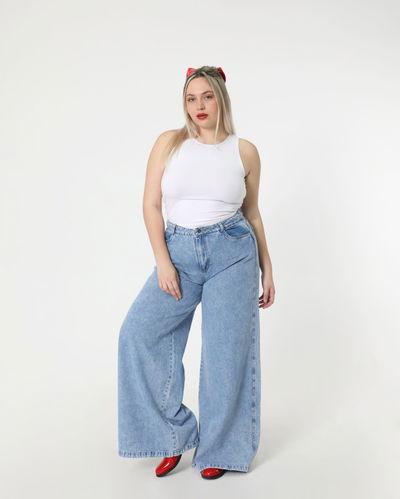 WIDE LEG JOYCE rigido