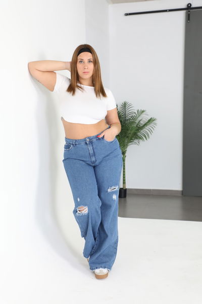 PANTALON WIDE LEG MIRABELLA rigido