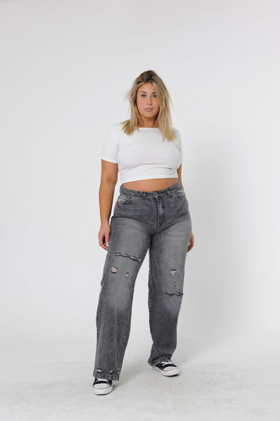 WIDE LEG MERCI CON ROTURA rigido