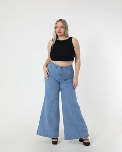 PANTALON WIDE LEG LAGERS elastizado