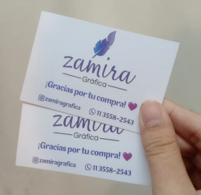 Tarjetas Personalizadas Simple Faz 240gr 9x6cm