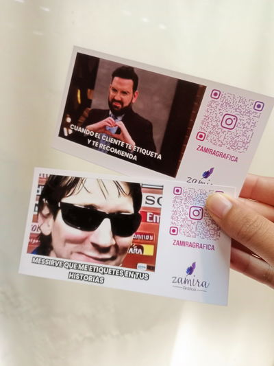 Tarjetas Memes Emprendedores 180gr 12,5x7cm
