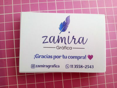 Tarjetas Personalizadas Simple Faz 180gr 9x6cm
