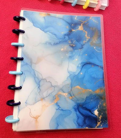 Cuaderno A5 Azul Marmol