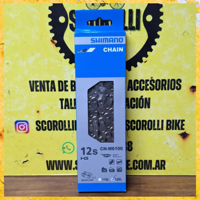 Cadena Shimano CN-M6100 DEORE para 12V 126L
