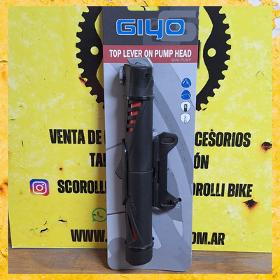 Inflador de mano Giyo simple accion