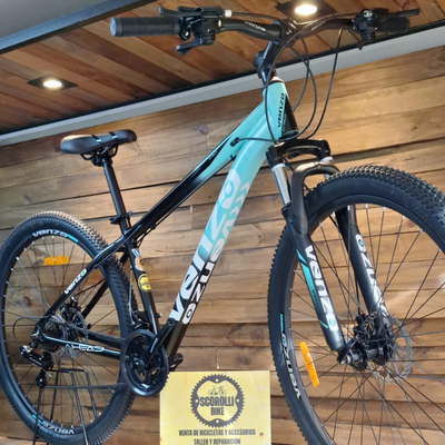 Venzo Ahead 21V negro + teal