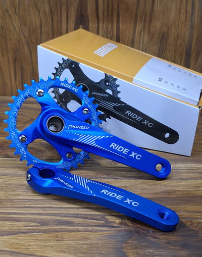 Palancas Ride XC Monoplato 36 dts Hollowtech azul