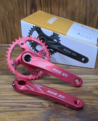 Palancas Ride XC Monoplato 36 dts Hollowtech rojo