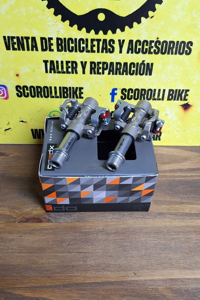 Pedales mtb XPEDO M-FORCE 3 eje cromo rulemanes selllados