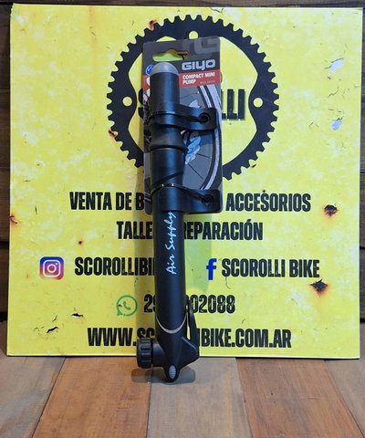 Inflador de mano Giyo negro 80psi