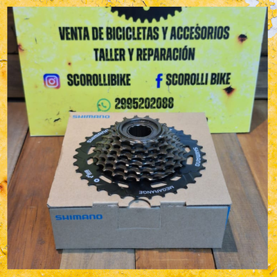 Piñon Shimano MF-TZ500 a rosca 7V