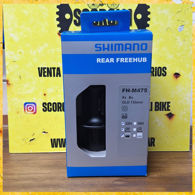Maza trasera Shimano FH-M475L DEORE 32H 8/9/10/11 V