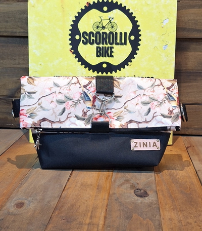 Bolso Zinia 2 en 1 para manubrio/bandolera rosa
