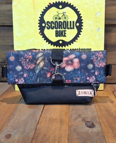 Bolso Zinia 2 en 1 para manubrio/bandolera negro