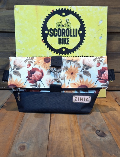 Bolso Zinia 2 en 1 para manubrio/bandolera amarillo